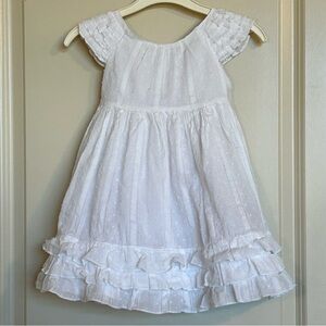 2T Laura Ashley Swiss Dot Layered Dress